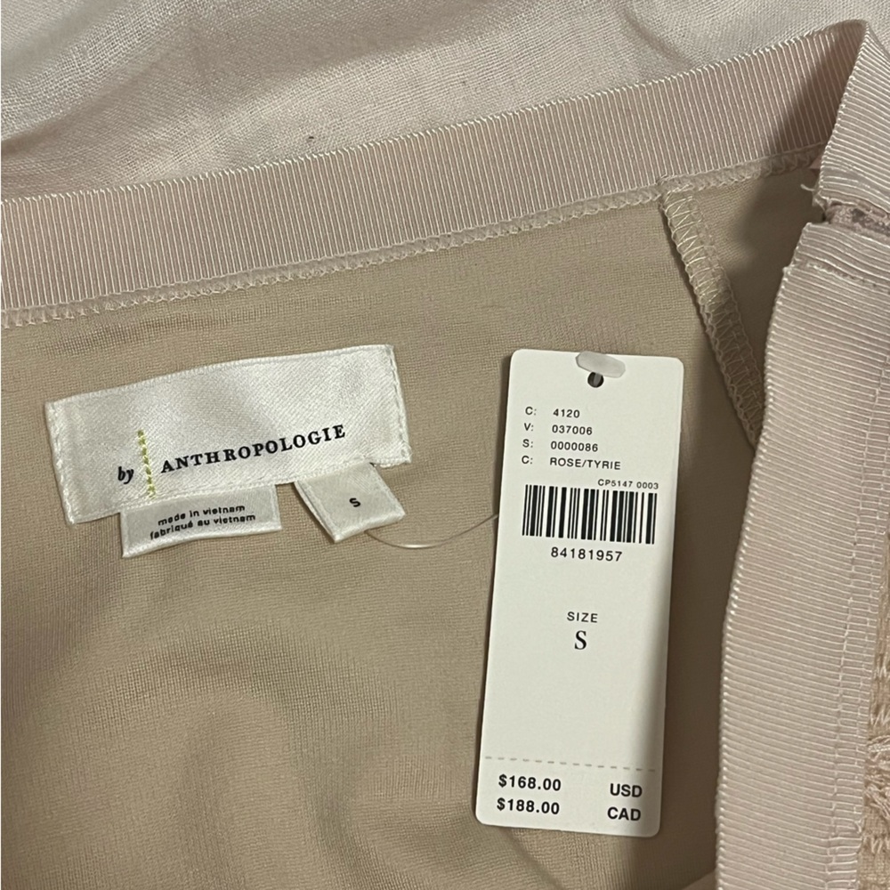 Anthropologie Sheer Embroidered Cream Midi Skirt - Picture 11 of 12